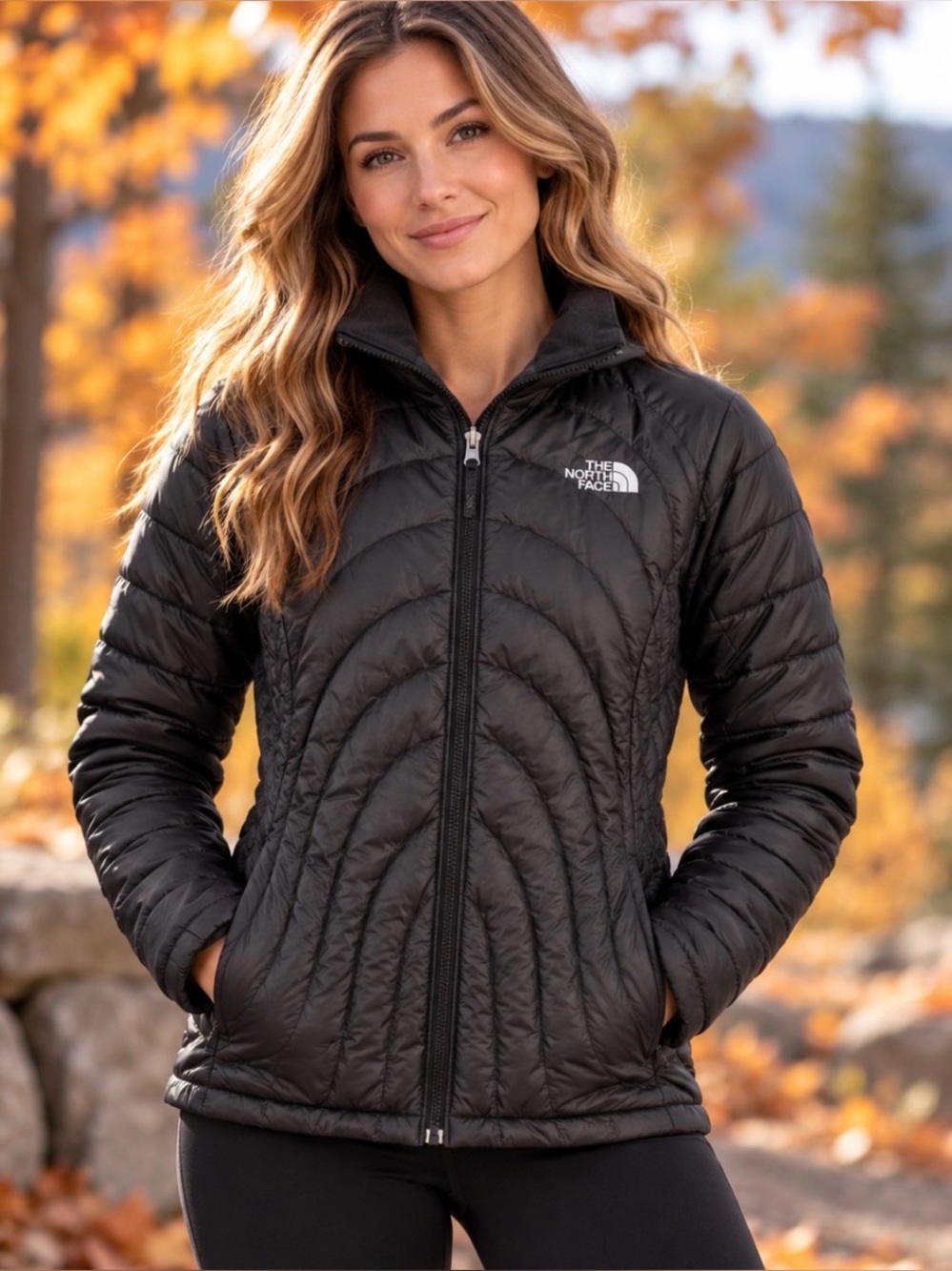 The North Face Women's Black Quilted Lightweight Puffer Jacket